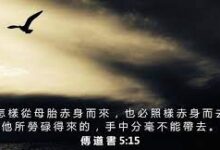 不为风劳碌-生命读经 - Living Bible study